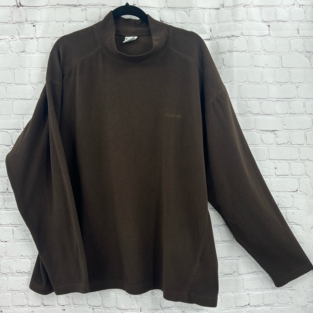 Columbia Men’s long sleeve brown soft casual top Size XL